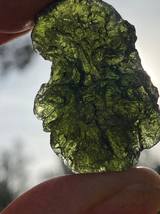 Chlum Moldavite Specimen 13.8 grams