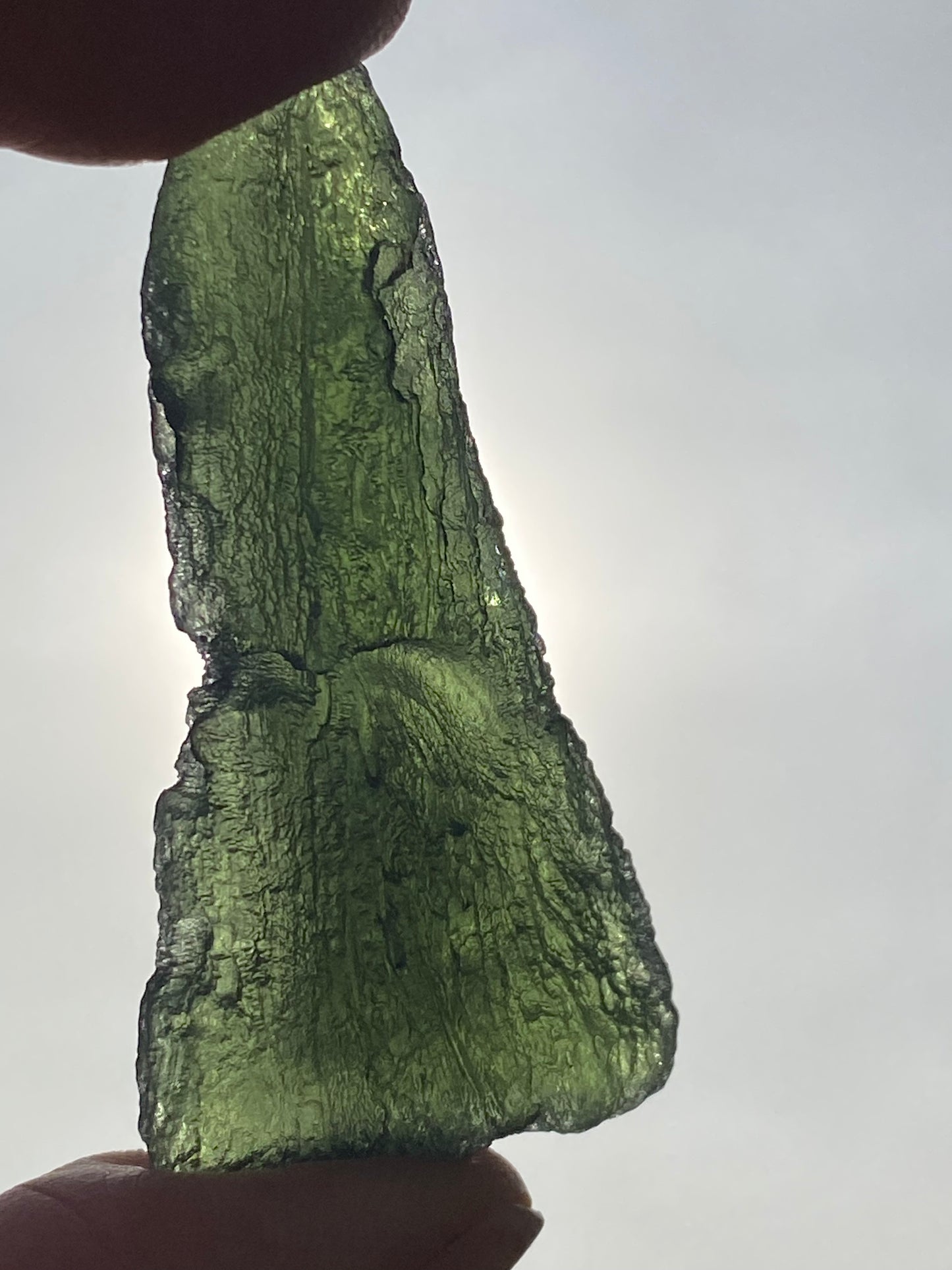 Chlum Moldavite Drop 14.4 grams