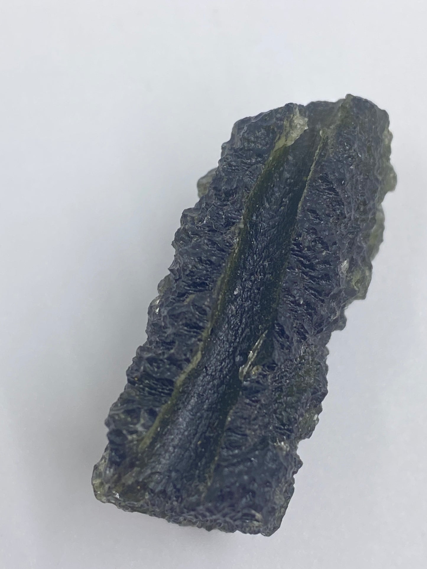 Rare Maly Chlum Moldavite Specimen with Air Bubble 10.2 grams