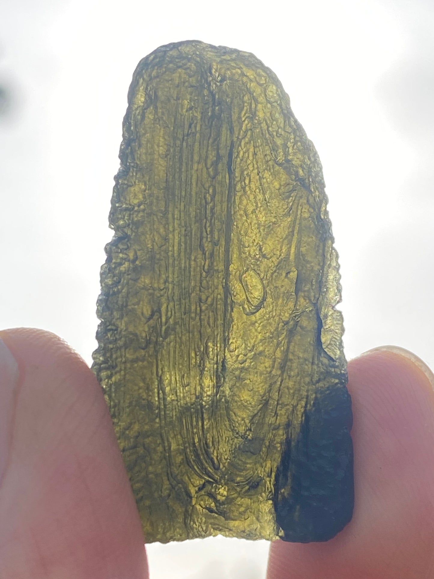 Rare Chlum Moldavite Drop 10.6 grams